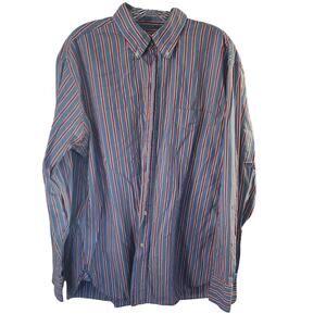 J.crew Men's Long Sleeve Button Down Striped Shirt Collar Size Large